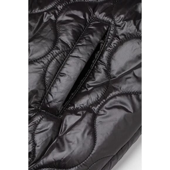 Padded Oversized Jacket H&M Quilted New Black - Picture 5 of 5